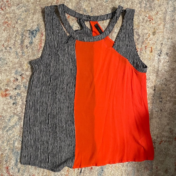 THML Red and Black color block tank - Picture 1 of 2